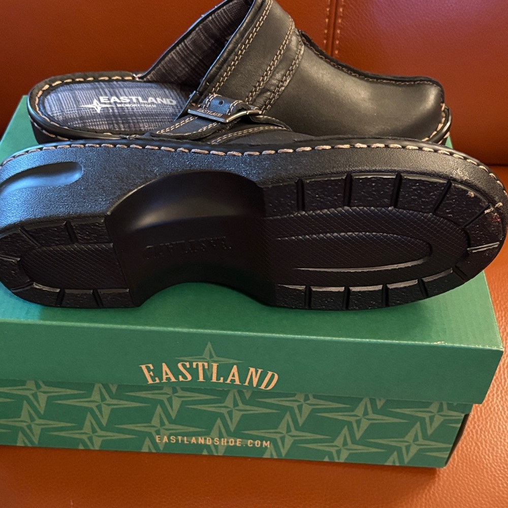 Eastland Black Leather Mules - Picture 6 of 6